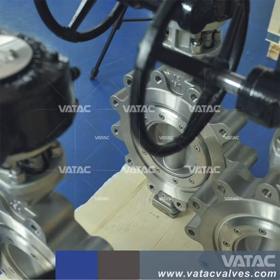 Bronze, Aço Inoxidável Fundido ou Lug de Ferro, Wafer & Flange Válvula Borboleta Industrial RF para Controle com Atuador Pneumático