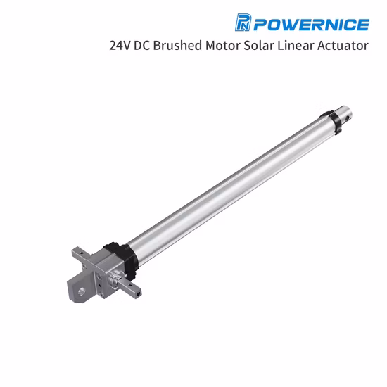 24V DC Brushed Electric Solar Tracker Linear Actuator with Maximum Load 50000n for PV Brackets