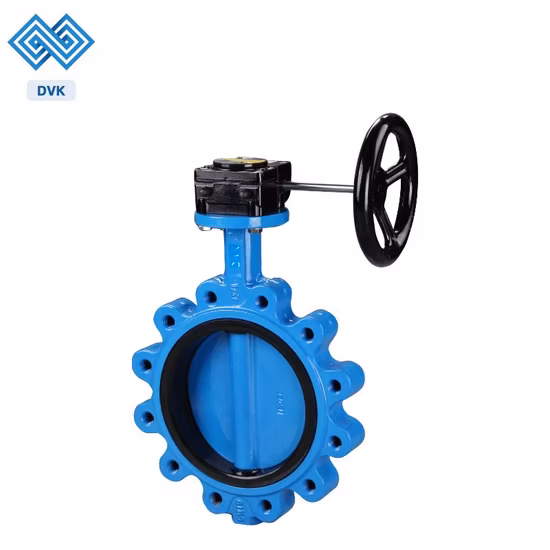 Caixa de interruptores da caixa de engrenagens atuador de dupla ação com assento macio wafer ou válvula borboleta flangeada com atuador pneumático